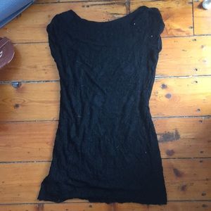 Black mini dress